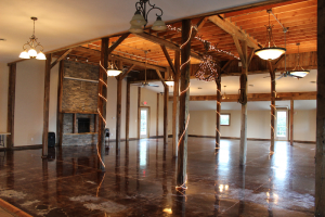 The event center located at Wooden Wheel Vineyards was built around the structure of an 1860s barn.